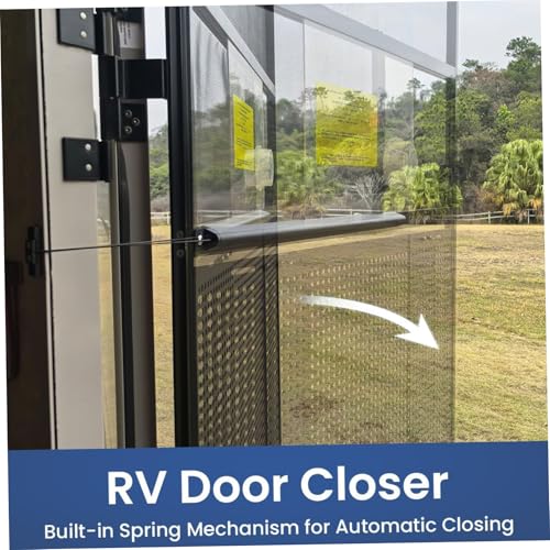 Cierrapuertas de pantalla para caravana y repuesto automático de mosquitera para RV 3