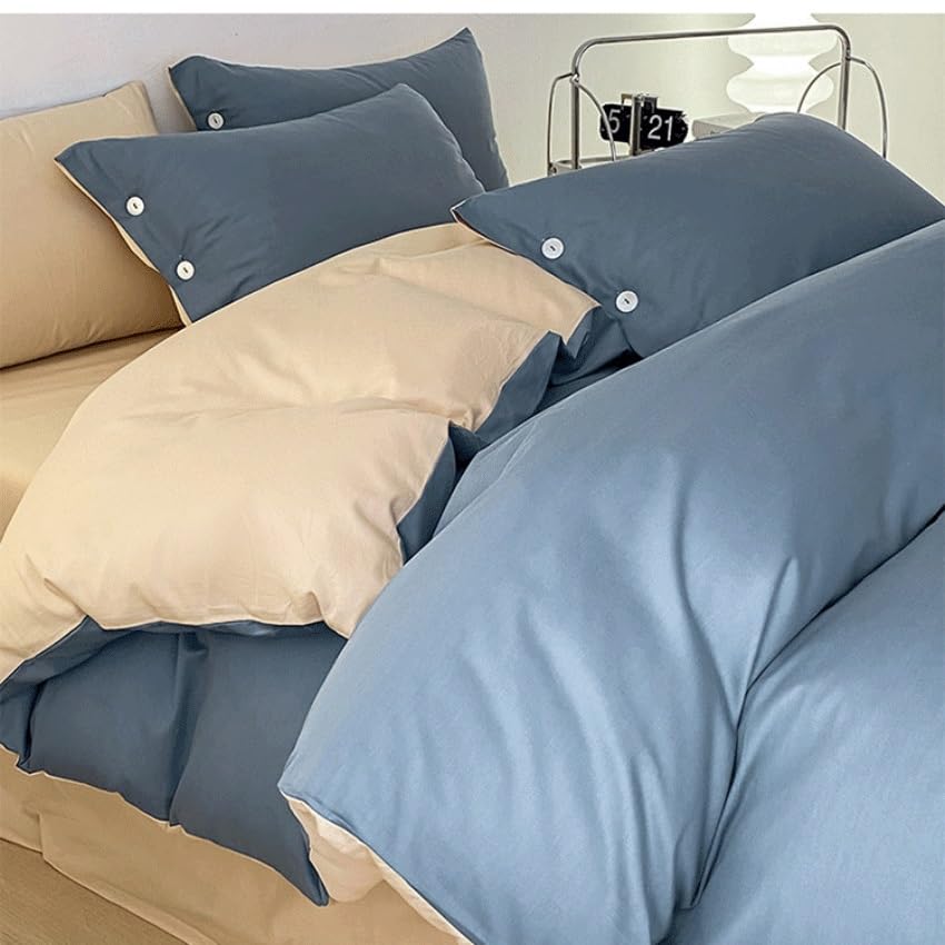 Ropa de cama de algodón de cuatro piezas para renovar el estilo de tu hogar actual 4