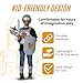 Dress Up America - Kids Knight Armor Costume Set – Medieval Role Play with Shield, Helmet, Sword & Accessories – Royal Dress-Up for Boys Ages 3–10