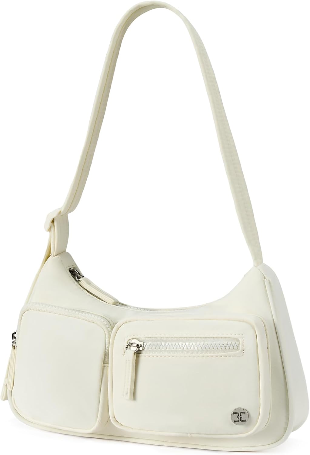 Telena Nylon Shoulder Bag for Women Y2K Trendy Purse Crescent Bag Cute Handbag