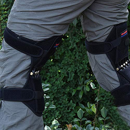 Knee Pads 1 Pair Non-slip Joint Support Knee Pads Knee Strap Power Lift Breathable Spring Force Knee Booster Tendon Brace Band