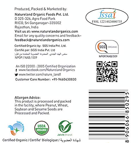 Image of Natureland Organics Sunflower Oil 1 Ltr - Cold Pressed (Pack of 2)