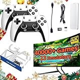 Retro Gaming Console, Game Stick with 40000+ Games 4K HDMI Plug and Play, Dual 2.4G Wireless Controllers for Family (64.0, GB)