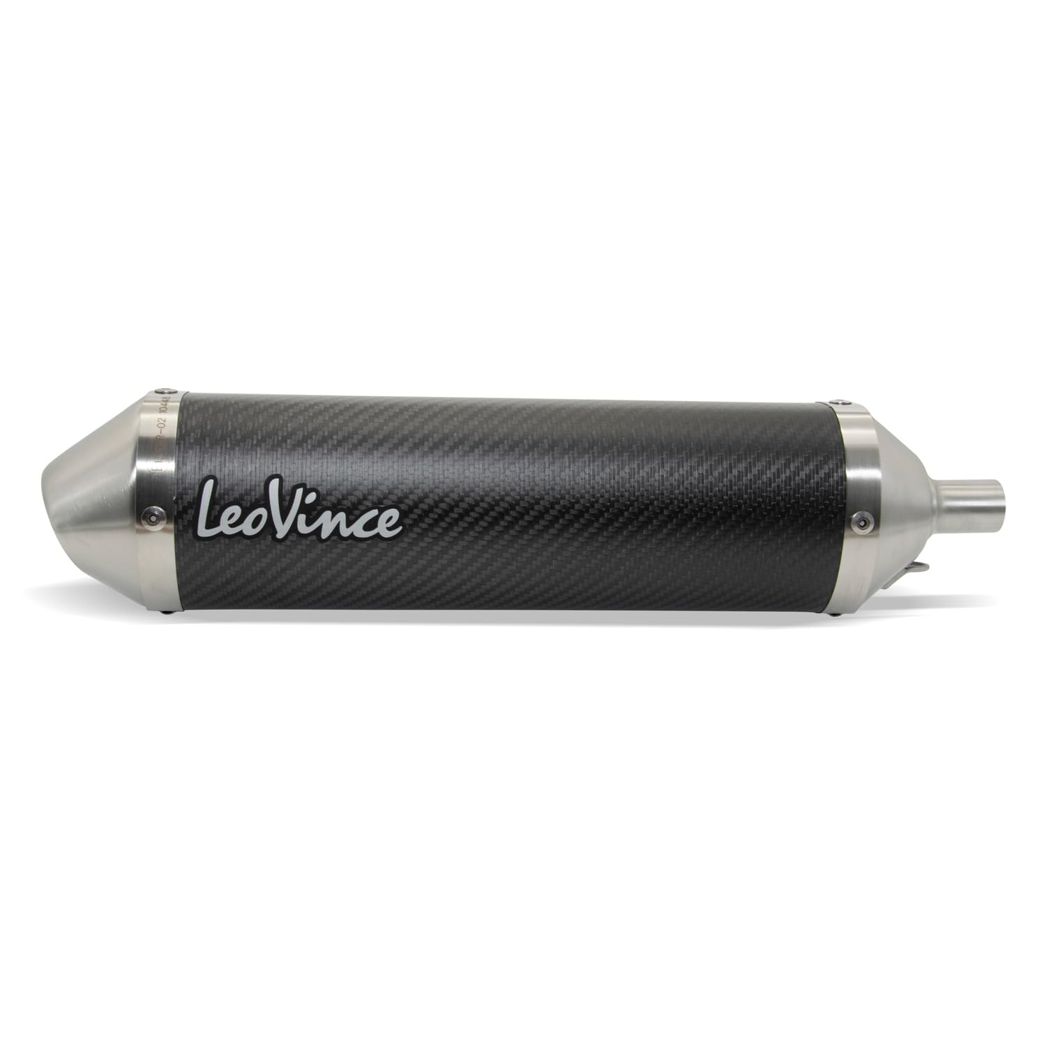 Endschalldämpfer LeoVince SLIP-ON X-FIGHT mit Zulassung, Carbon, Edelstahl Kappe für Rieju MRT 50 / MRT 50 Pro/MRT 50 SM Pro
