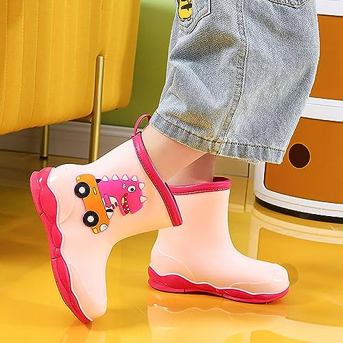 Kids Cartoon Dinosaur Printed Rain Shoes Shoes Outdoor Slip Boots Non Slip Rain PVC Children's Shoes Toddler Boots Boy2
