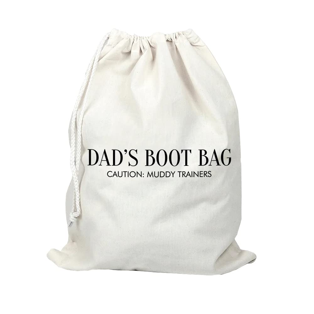 Treat Republic Personalised Cotton Boot Bag [Cream] – Soft Cotton Bag, Convenient Care, Drawstring Boot Bag, Ample Storage | Boot and Shoe Bags