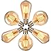 Ampoule LED Edison, Massway 6 paquets E27 Rétro Antique Lampe décorative, 4W, 2700K, ST64&G80 Blanc Chaud