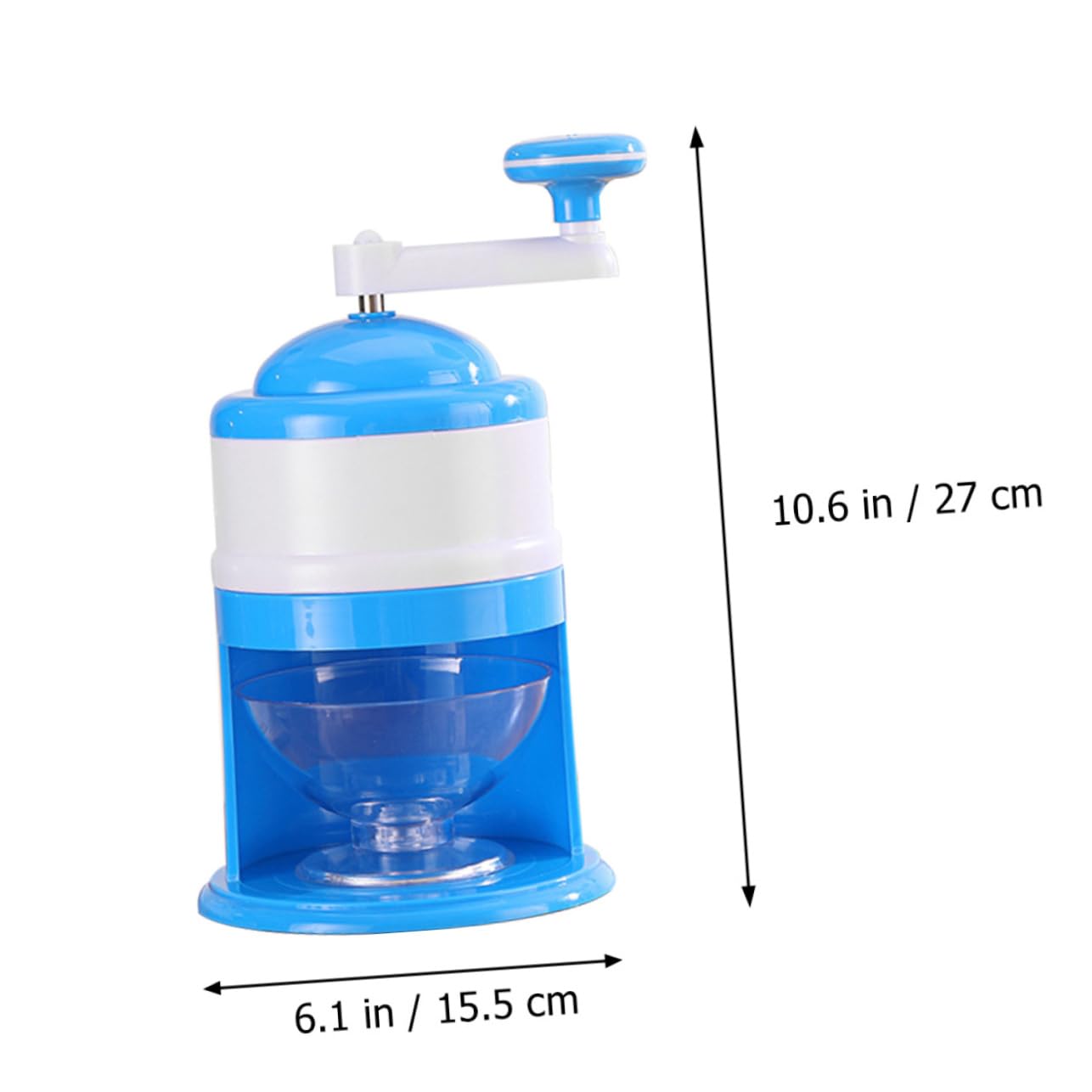 SOLUSTRE 1Pc Manual Ice Crushing Machine for Summer Portable Handheld Ice Shaver with Non Slip Base for Smoothies Cool Drinks Outdoors