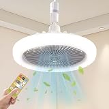 TOPRUNYI Ventilateur Plafond avec lumiere,Ventilateur Silencieux Plafond（Éclairage télécommandé）,Ventilator+Lampe,Trois Couleurs Réglables,Pour Les Chambres à Coucher,Les Salons et Bien Plus Encore - 1