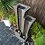 YZM Modern Outdoor Water Fountain Indoor Cascading Floor-Standing Fountains with Led Lights 2-Curved Column Garden Waterfall for Backyard Patio Porch Deck Home 39.76” H