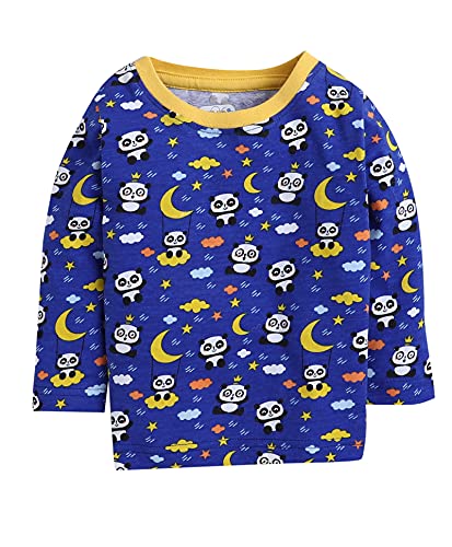 Image of MINITATU Baby-Boy's Animal Print Regular Fit T-Shirt