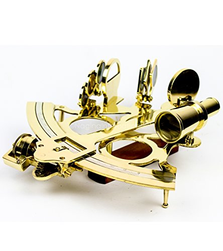 Image of Nautical Brass Polished & Antique Marine Navigation Sextant | Nagina International