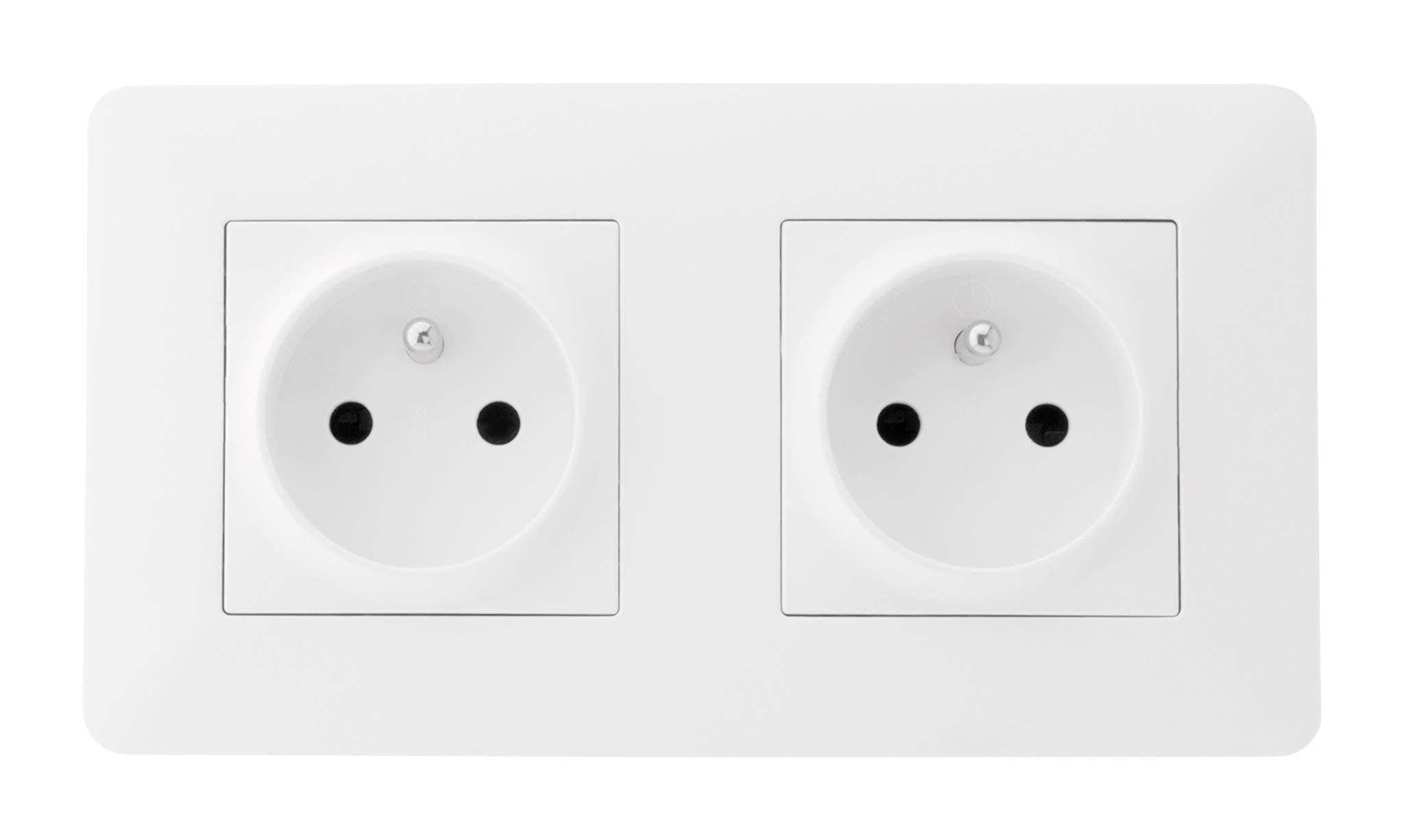 Zenitech - Toma Doble 16A Blanca - Artezo