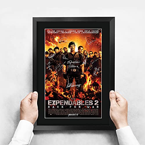 HWC Tradin FR A3 The Expendables 2 Sylvester Stallone Geschenken Gedrukte Poster Gesigneerde Handtekening Foto Voor Fans… - Afbeelding 4
