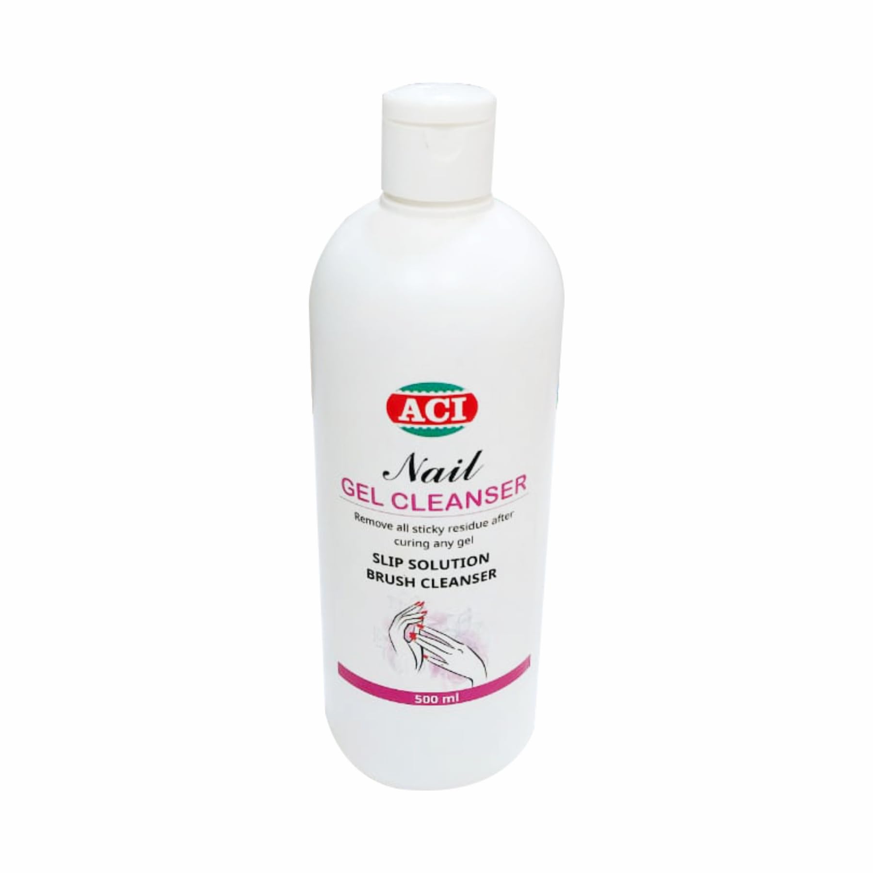 Nail Gel Cleanser, Slip Solution & Brush Cleanser | Professional Nail Prep Liquid for Gel Nails, Poly Gel & Nail Extensions | Removes Sticky Residue | 500ml-image-46