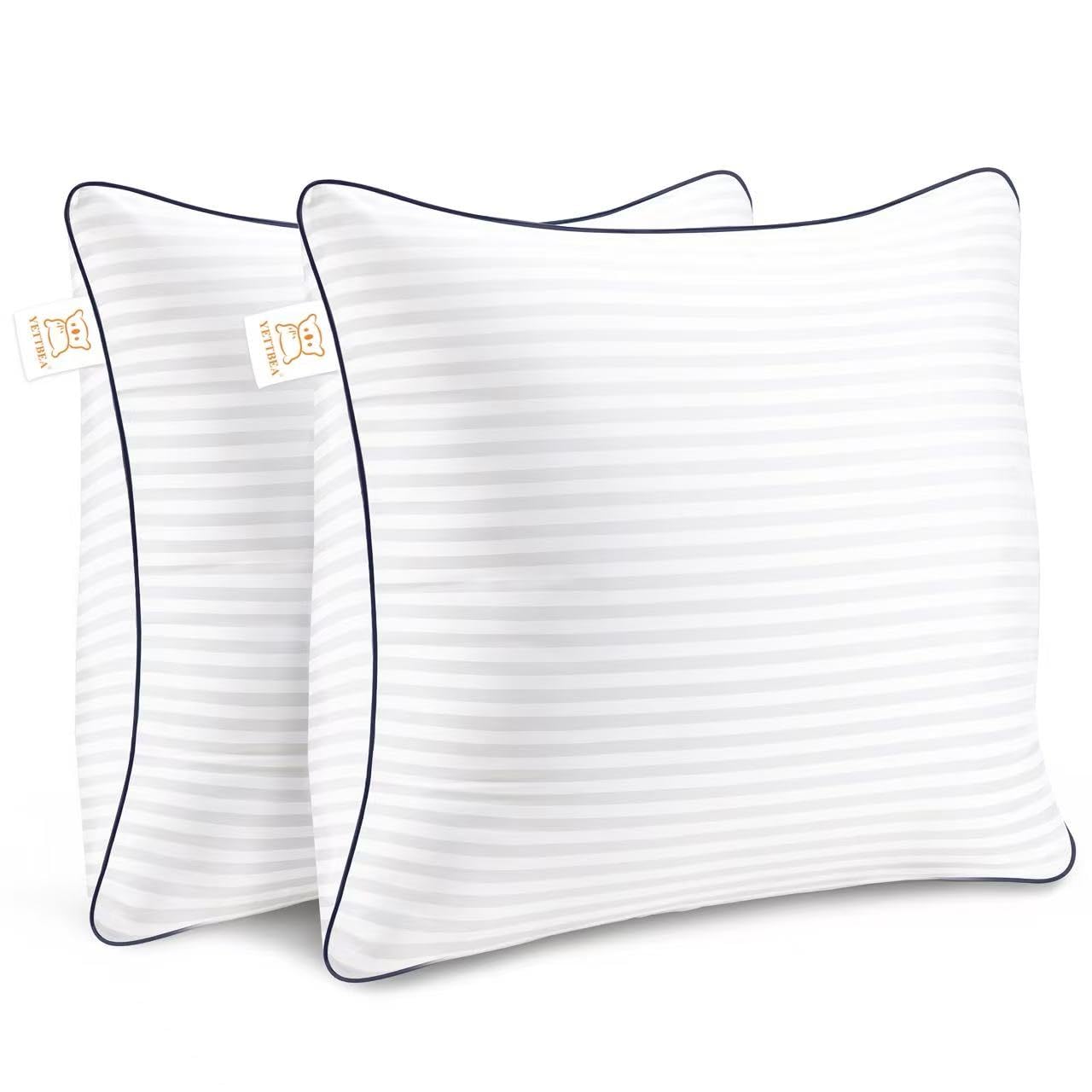 Yettbea Throw Pillows Insert 18 x 18 Set of 2 Decorative for Couch Sofa or Bed with Premium