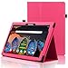 ACdream Lenovo Tab 2 A10 & Lenovo Tab3 10 Business Case, Folio Leather Cover Case for Lenovo Tab2 A10-70/Tab2 A10-30/TAB-X103F Tab 10/Tab3 10 Business Tablet, Hot Pink