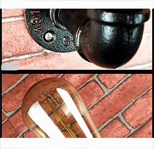 Rétro Applique Murale en Tuyau d'Eau Industriel E27 avec American Style Créative Vent Décorations D'éclairage