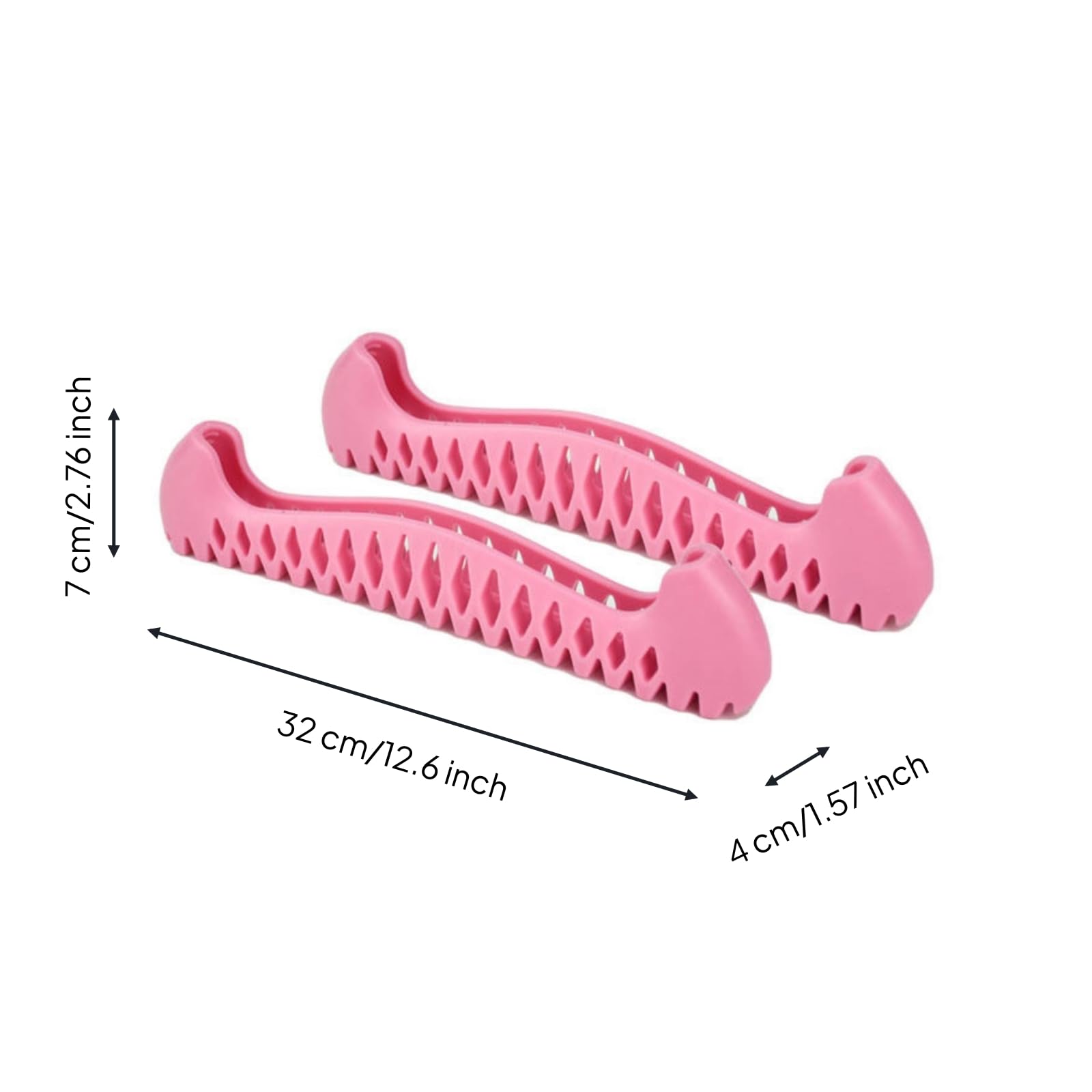 Protection pour Patins Garde Lames Couverture Patins Accessoire Sport Matériau TPU Résistant Convient à la Manipulation Quotidienne Rangement de Patins, Light Pink, 34-40