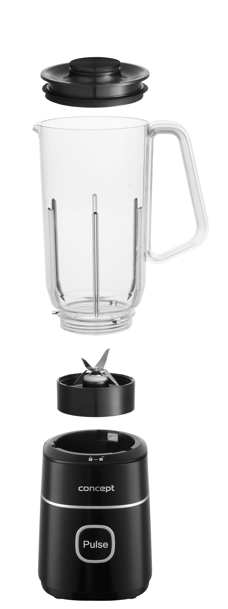Concept SM3490 Smoothie-Mixer 700 W 1 x 1000 ml 1 x 570 ml 1 x 400 ml 1 x Mühle
