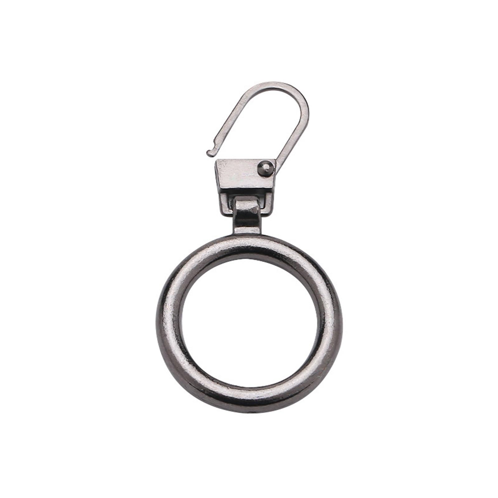 Reißverschlussschieber， 4-10 Stück Metall-Reißverschluss-Ersatzteil, Abnehmbarer Reißverschluss-Schieber, Lasche, Reparatur-Set(Black1,10pcs)