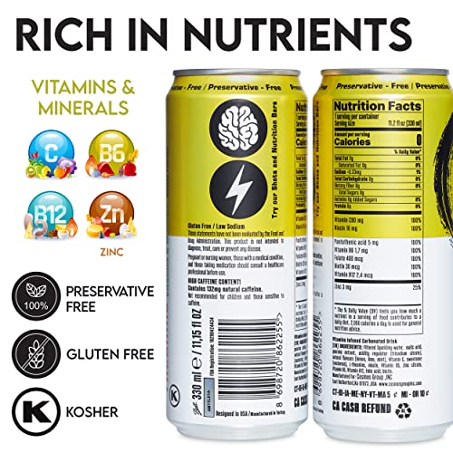Image of NEOZEN Sugar Free Energy Drink - Zero Calorie, Kosher, Gluten Free, Vegan, KETO Friendly - 11.2 Fl Oz (Pack of 12)(MOJITO)