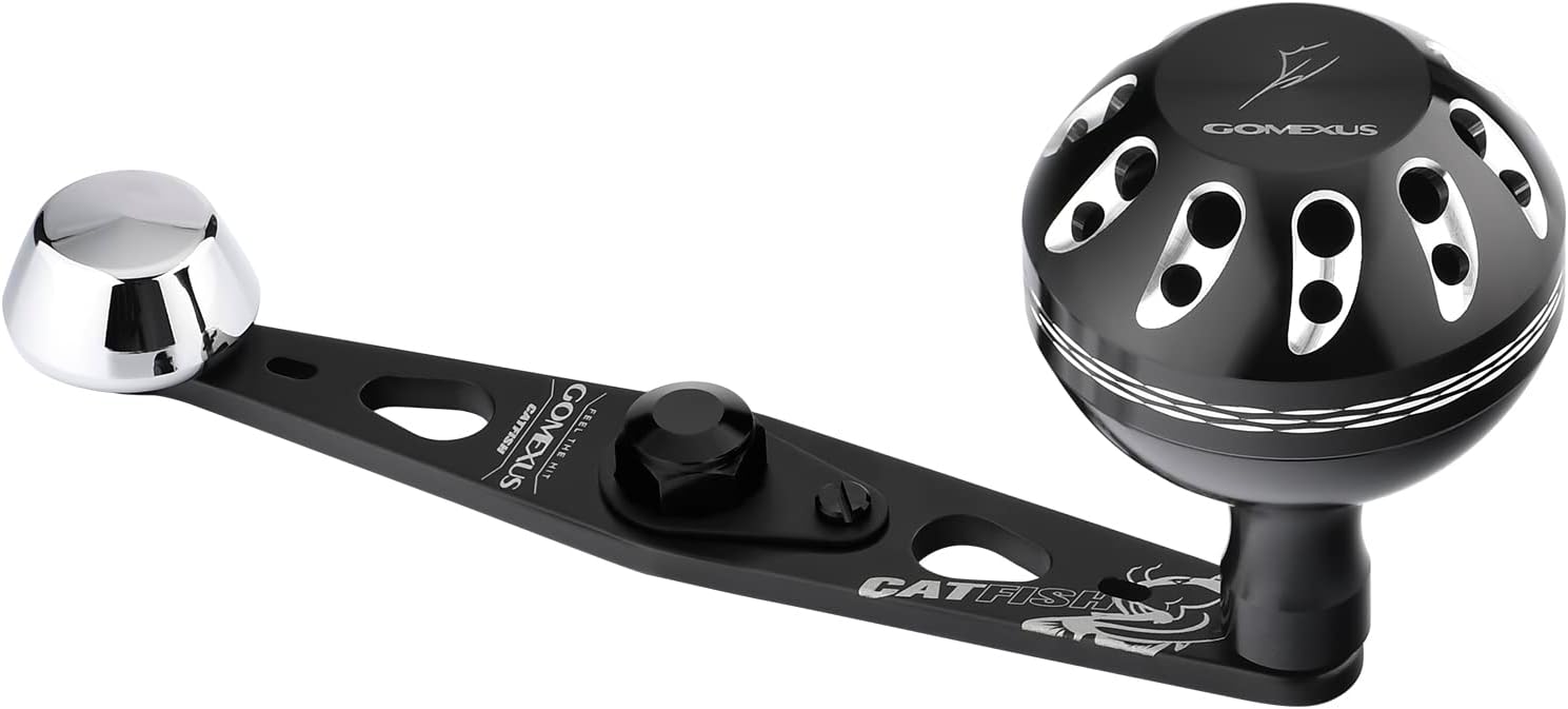 GOMEXUS Power Handle Compatible for Abu Garcia Ambassadeur C3/C4/S/SX 5000-6600 Round Fishing Reel Catfishing Handle