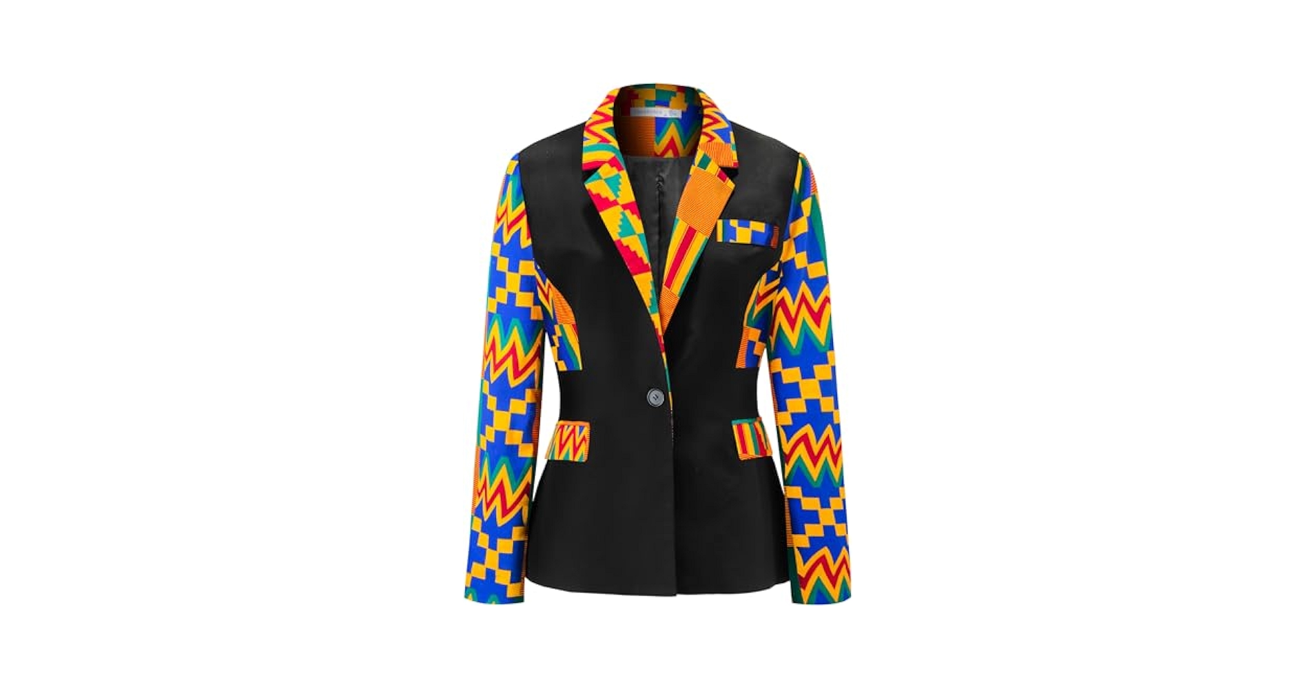 ジャケット・アウター Ethnic Embroided Design No Collar Jacket Ethnic Embroidered No Collar Jacket Setup