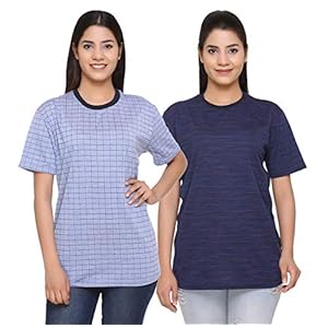 SHAUN Women’s T-Shirt (Pack of 2) (B07VP4W8VW_Multicolored_Small)