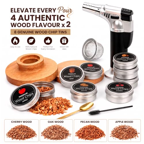 Image of AMZORA Cocktail Whiskey Smoker Kit with Torch