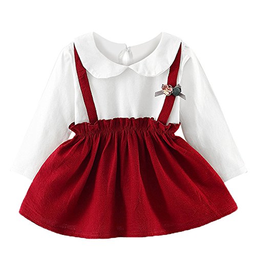 Xinantime Enfants Princesse Robe, Filles Tutu Bulle Robe Princesse Checked Plaid Robe de Princesse à Manches Longues