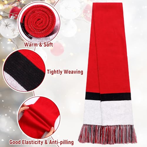 3 Pieces Cartoon Animation Knit Scarf Hat and Gloves Set Winter Neckerchief Movie Character Cosplay Costume Accessory Anime Gift for Boys Girls2