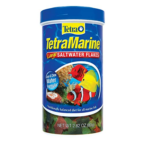 Tetra TetraMarine Large Saltwater Flakes, 2.82-Ounce