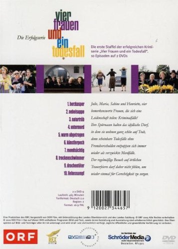 Vier Frauen und ein Todesfall - Staffel 1, tu noche de misterio con este DVD de Alemania 3