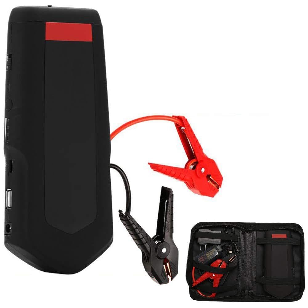 Booster Batterie Voiture - 800A 13200mAh Portable Jump Starter, Démarrage de Voiture, Alimentation Eléctrique d'urgence pour Voiture avec Lamp LED [Classe énergétique A+++],12000mAh