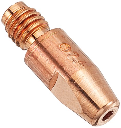 Abicor Binzel 140,0679 Contact-Punta Per Saldatura, Cucrzr, Filettatura M8, Diametro: 2,4 Mm, Diametro: 10 Mm, Lunghezza 30 Mm, Confezione Da 10 Pezzi