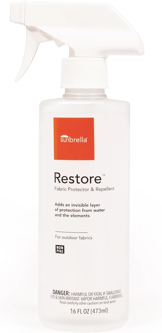 Restore Fabric Protector | Water-Repellent Spray for Outdoor Fabrics | Easy Use, Non-PFAS | Protect & Restore Upholstery | 16 fl oz