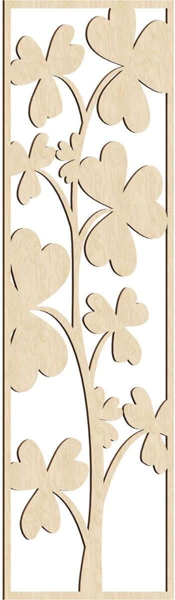 11 3/8"W x 29 3/8"H x 3/8"T Bradford Decorative Fretwork Wood Wall Panels, Alder