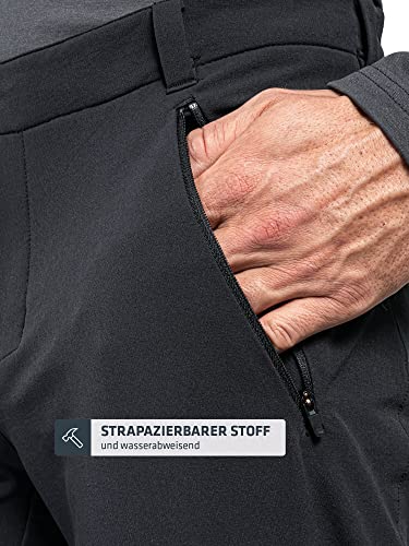Schöffel Herren Pants Folkstone Warm M, warme Wanderhose mit 4 Wege-Stretch, wasserabweisende Thermohose mit vorgeformtem Knie, black, 58 – Ansicht 2