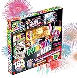 PYRO Mix for Kids 165 Teile Silvester Party Set mit Feuerwerk für Kinder & Erwachsene - Wunderkerzen, Knallerbsen UVM. (Pyro Mix)