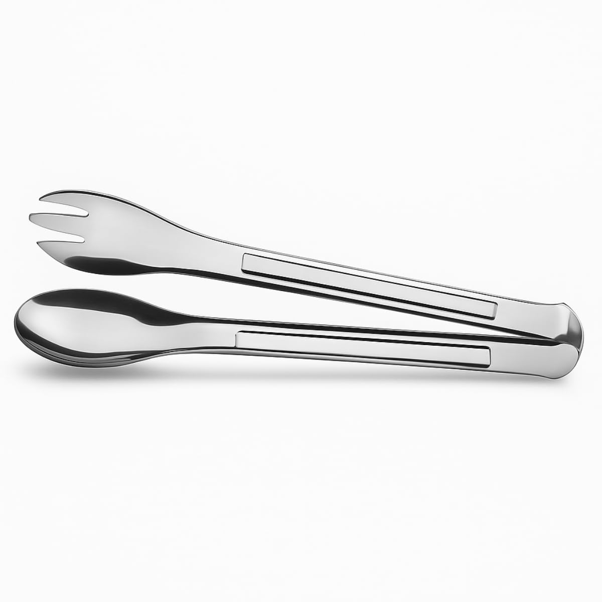 Pegador de Salada Premium Inox 20cm Garfo e Colher Integrados com Design Moderno e