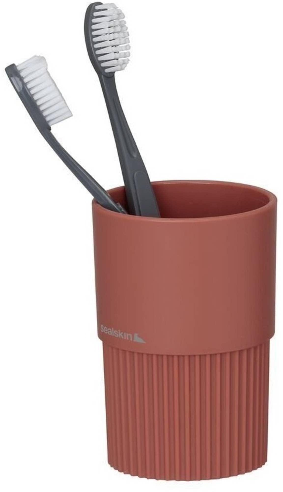 Sealskin Brave Toothbrush tumbler freestanding Dark pink, B x H x T: 75 x 110 x 75 mm