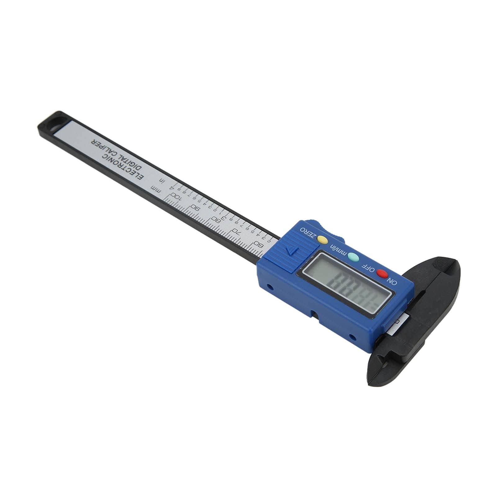 Calibrador Vernier Digital 0 a 100 Mm Conversión Imperial Métrica Calibrador Digital Ligero Herramienta de Medición Electrónica con Caja de Herramientas