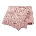 mimixiong Coperta per neonato in cotone 100% ultra morbida per carrozzina e viaggio (Rosa)