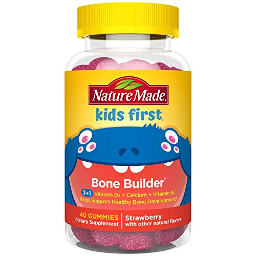 Nature Made Kids First Bone Builder with Vitamin D, Calcium, and Vitamin K2 40 Count