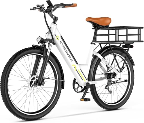 YorkE 26“ Electric Bike for Adult,750W Peak, up 80 Miles Removable Battery Ebike,Adult Electric Bicycles for All Terrain,Men Women E Bike, 7-Speed image 7