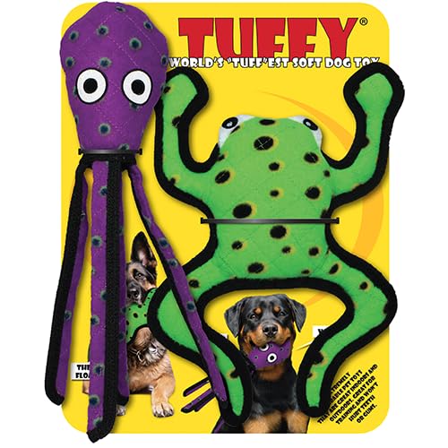 TUFFY - World's Tuffest Soft Dog Toy - Desert - Multiple Layers. Made Durable, Strong & Tough. Interactive Play (Tug, Toss & Fetch). Machine Washable