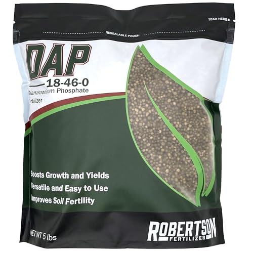DAP Fertilizer - 18-46-0, Premium Diammonium Phosphate 18-46-0 for Healthy Plant Growth, Enhanced Root Development Fertilizer, Maximum Crop Fertilizer - 5 lb - Made in The USA