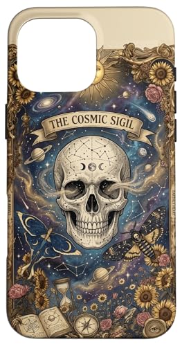 The Cosmic Sigil Celestial Skull and Galaxy �X�}�z�P�[�X iPhone 16 Pro Max �p