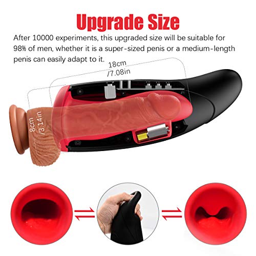 Elektrische Māstūrbatōr Māstūrbatōrs voor mannen met 10 vibrātiestānden, Siliconen Māstūrbatōrs šéksspééltjé voor mannen Cūp Māstūrbatōrs Trainer šéksspeeltje Vibrátōrs Pénispōmp Anāālspééltjés - Afbeelding 7